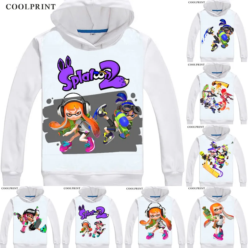 

Splatoon 2 Inkling Octoling Squid CallieMarie Game Anime Cosplay Custom Pullover Sweatshirt Hoodie Classic Printed Fashion