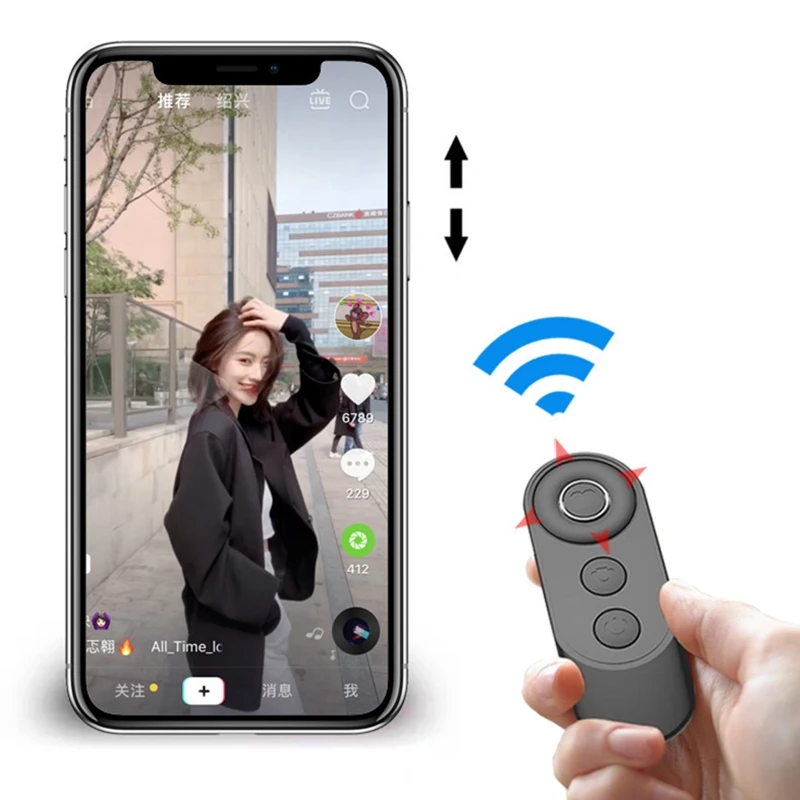 Selfie Wireless Bluetooth Remote Camera Video for iPhone/iPad and Android 