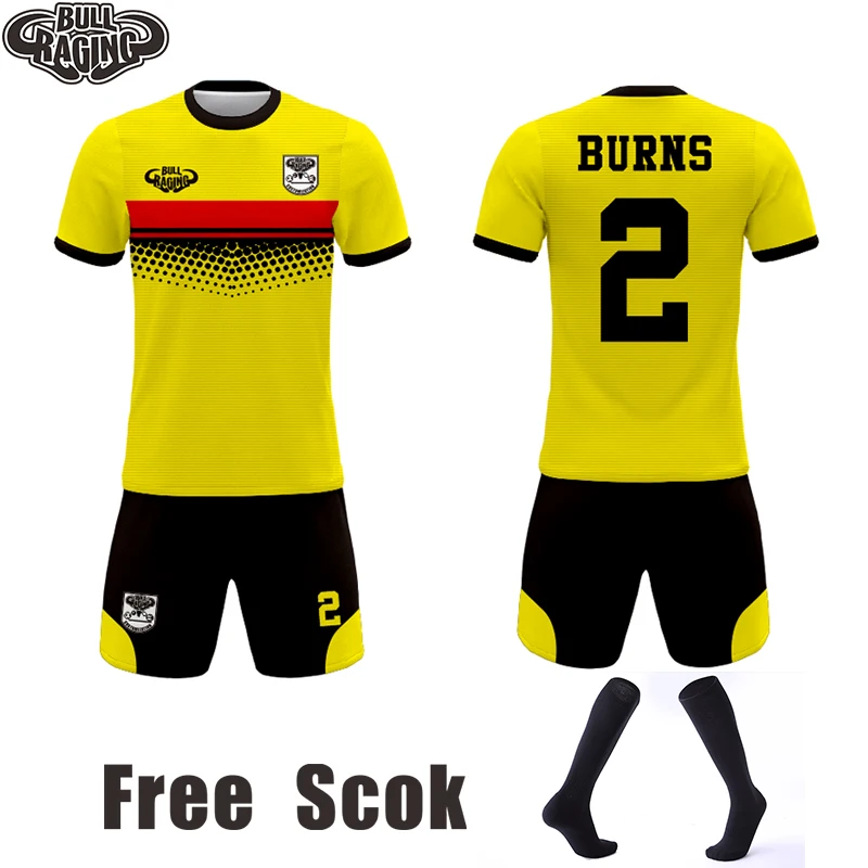 Изготовленный на заказ Ретро футбольный Джерси сублимационный Печатный узор