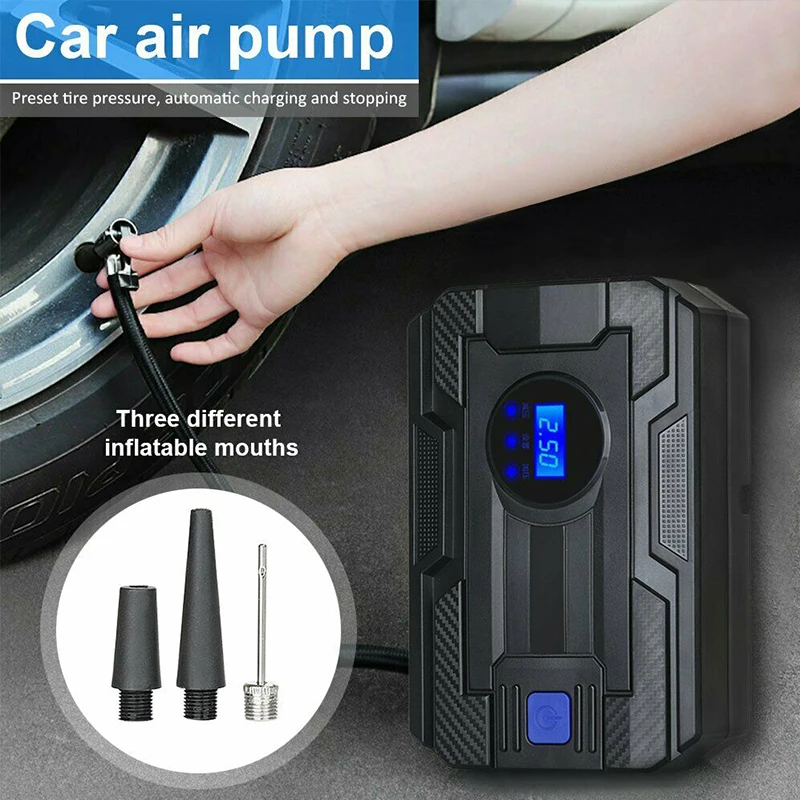 

Digital Tire Inflator DC12 Volt For Car Motorcycles Bicycle Car Portable Air Compressor Pump 150 PSI Car Air Compressor Portable