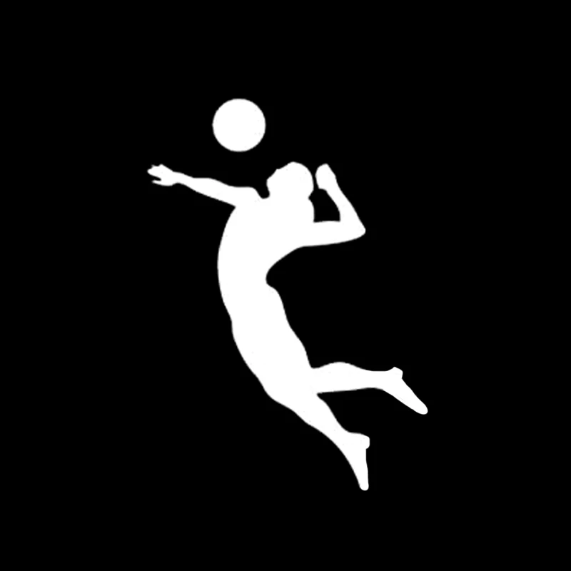 

16cmx11cm Funny volleyball player Vinyl Car stickers Decals Motorcycle Accessories Car-Window Decorative Goods PVC