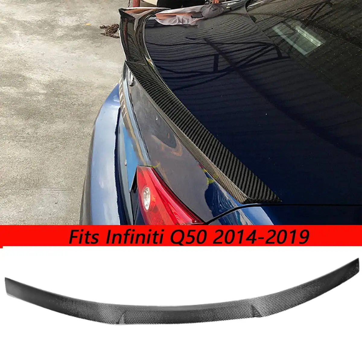 Задняя крышка автомобиля из углеродного волокна Крышка багажника спойлер для