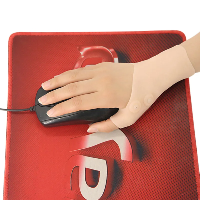 

High 1pcs Silicone Gel Magnetic Therapy Wrist Thumb Support Gloves Arthritis Pressure Corrector Gloves UEJ
