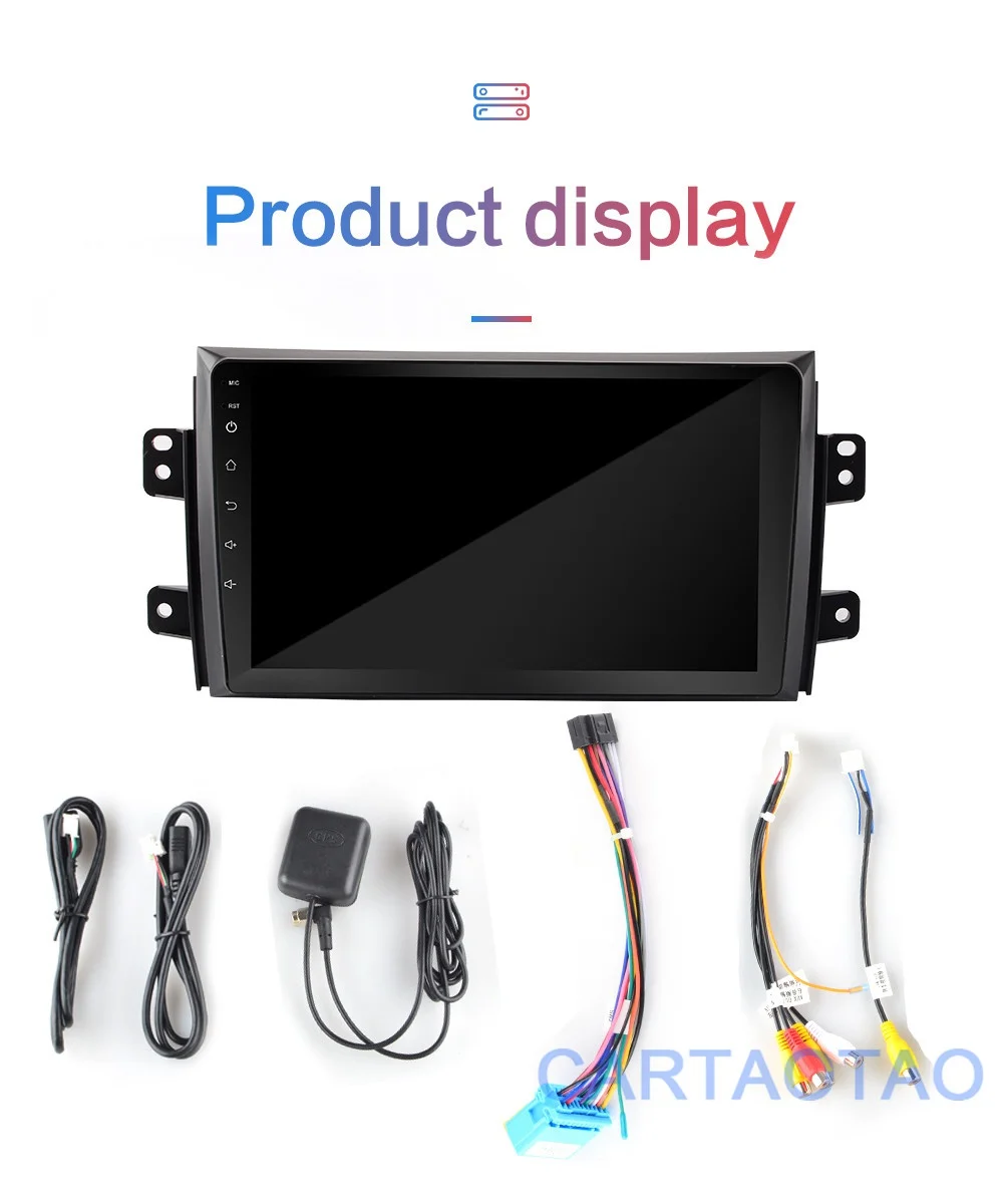 2G+ 32G " 2DIN Android 8,1 GO автомобильный DVD мультимедийный плеер для Suzuki SX4 2006-2012 автомобильный Радио gps навигация WiFi BT плеер 2 Din