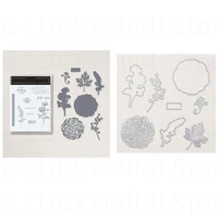 flower metal cutting dies and clear stamps for diy scrapbooking decoration craft greeting card embossing stencil 2022 new