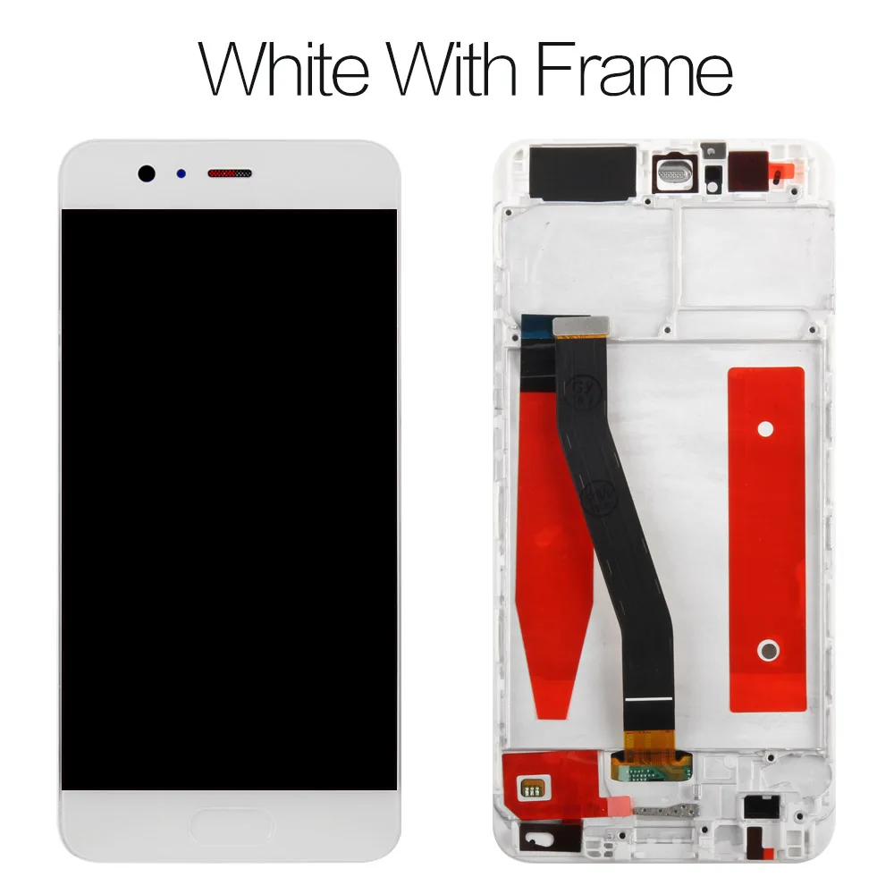 P10 White with Frame Протестированный 5,5 ''2560x1440 для HUAWEI P10 Plus ЖК-дисплей с кодирующий преобразователь сенсорного экрана в сборе запасные части VKY-AL00 - Цвет: P10 White with Frame