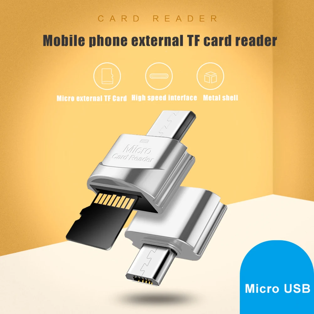 Высокоскоростной кард ридер Micro USB/Type C TF SD OTG адаптер для телефона micro sd