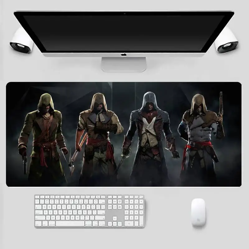 

Assassins Game Creedes DIY Design Pattern Game mousepad X XL XXL Non-slip Cushion Thickness 2mm LockEdge equal LE