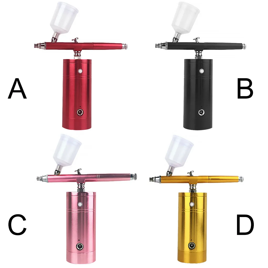 

Portable Rechargeable Mini Air Compressor Kit Air-Brush Paint Spray Gun Airbrush For Nail Art Tattoo Craft Cake Fog Mist Sprayer