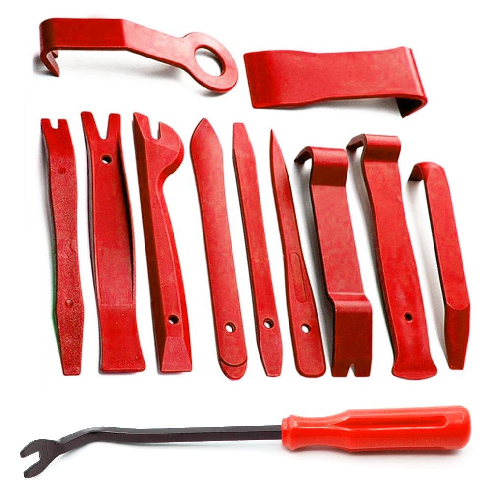 

12Pcs Trim Removal Tool Car Panel Door Audio Trim Removal Tool Kit Auto Clip Pliers Fastener Remover Tool Set Car Repair Tool