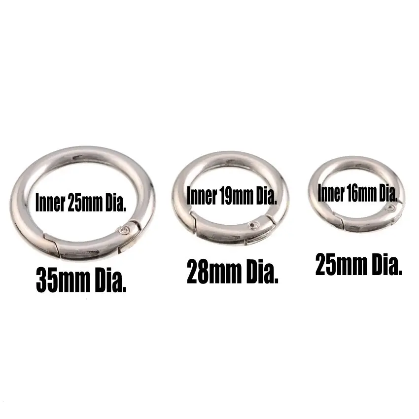 Неприваренная кожаная сумка пружинные кольца сделай сам 25/28/35 мм с