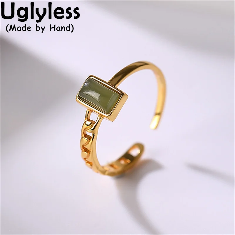 

Кольцо женское прямоугольное из серебра 925 пробы, с нефритом