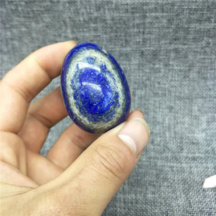 

1 шт. натуральное яичко лазурита, кварца, голубого цвета, маленькое Хрустальное ремесло, 2 дюйма для украшения