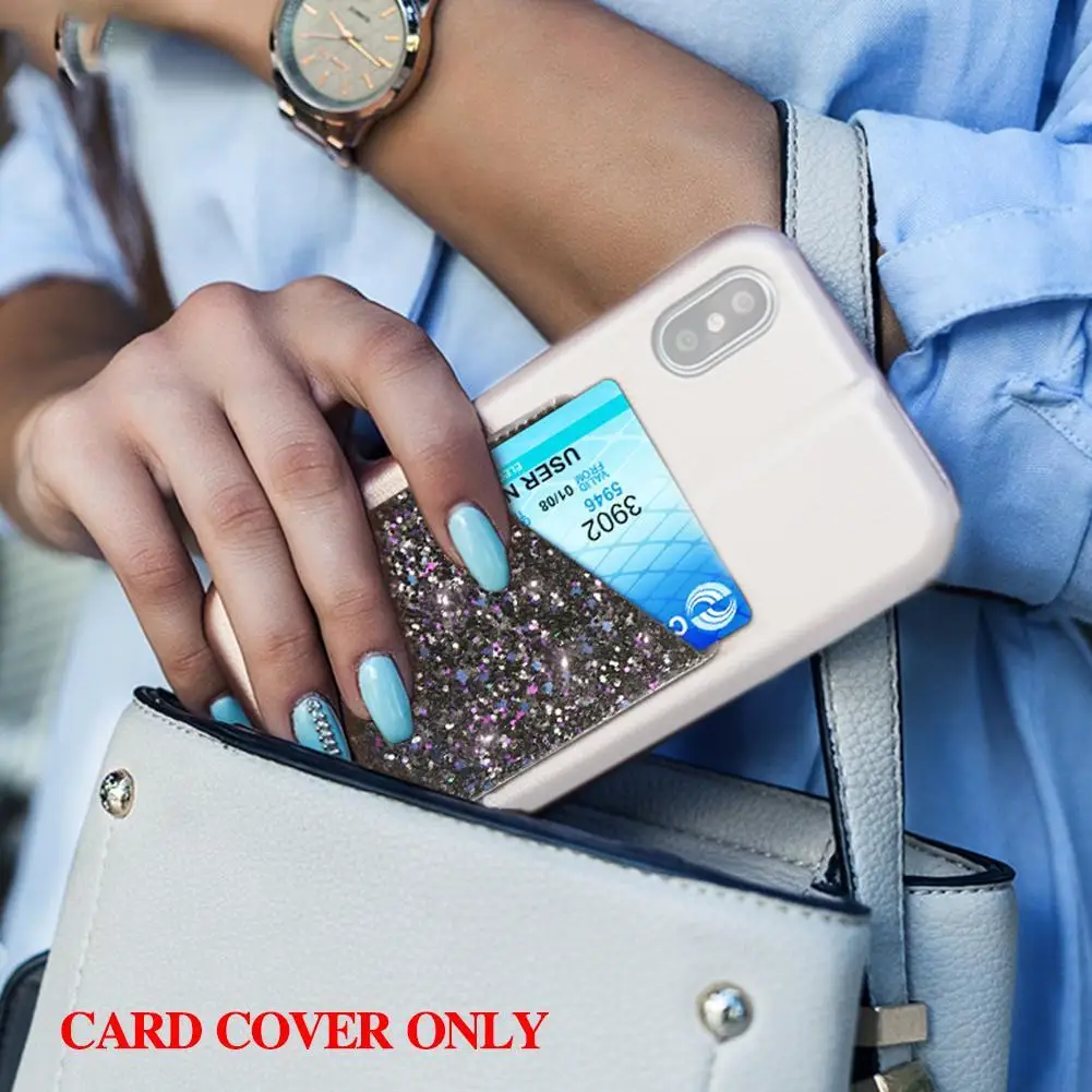 Colorful Adhesive Sticker Card Holder Back Cover Phone Pouch Case for Samsung S9 S8 Plus Iphone X 8 7 Sti | Мобильные телефоны и