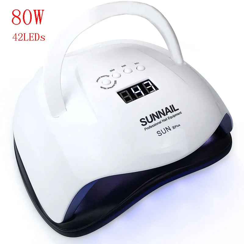 УФ лампа для сушки гель лака 80 Вт 45 светодиодов|Сушилки ногтей| |