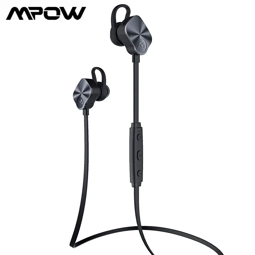 Mpow In ear модные беспроводные наушники Bluetooth 4 1 спортивные с микрофоном свободные