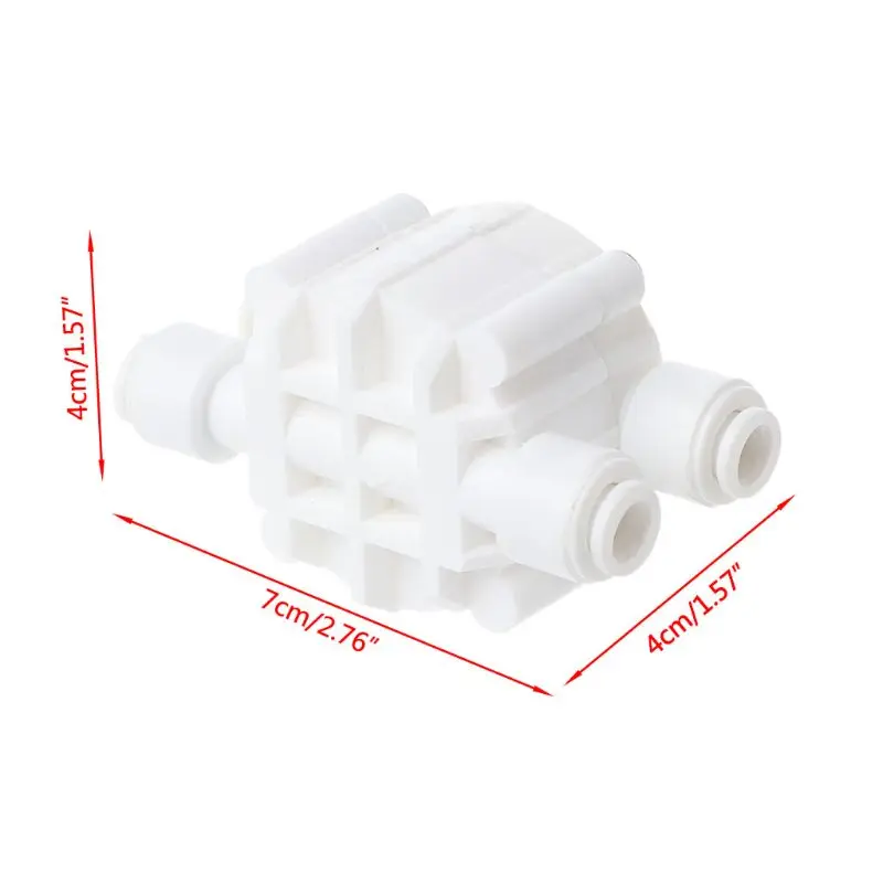 

4 Way 1/4 Port Auto Shut Off Valve For RO Reverse Osmosis Water Filter System