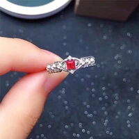new style 925 silver inlaid ruby ring womens jewelry must have style for parties gift for wife