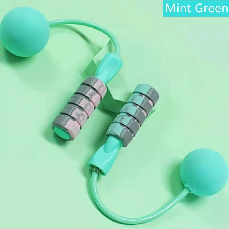 

high wear resistance PVC fat burning EVA spon Cordless skipping rope stainless steel double-bearing weight-bearing skipping rope