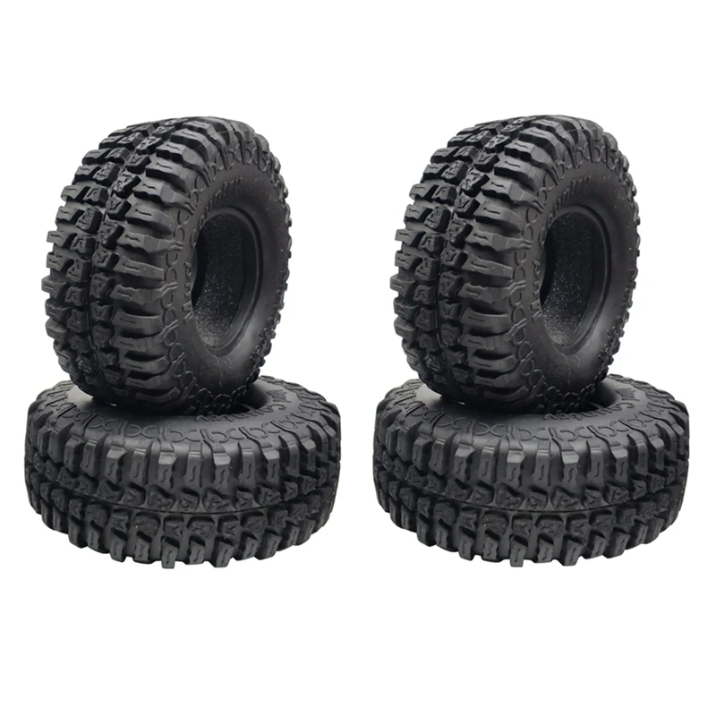 

4PCS 100MM 1.9 Rubber Tires Tyres Wheel for 1/10 RC Crawler Car Axial SCX10 90046 AXI03007 Traxxas TRX4 D90 Tamiya CC01