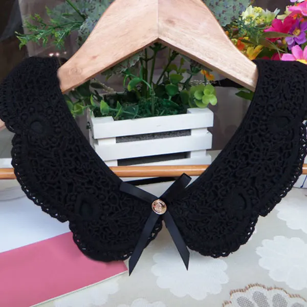 

Shirt Fake Lace Collar Detachable Lapel Shirts Blouse Tops Sweaters False Collars Choker Women Clothes Accessories K2