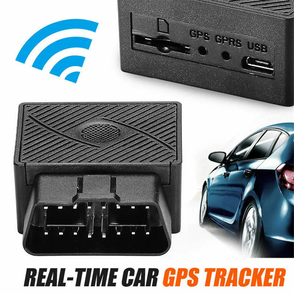 Мини-штекер gps-трекер OBDII 16PIN OBD Plug Play Car GSM OBD2 gps-трекер локатор OBDII с программным обеспечением приложение отслеживающее устройство