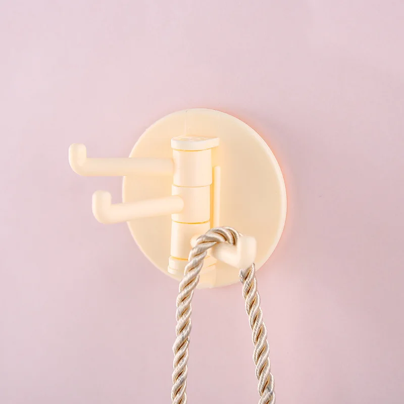 

Multifunctional Bathroom Hook Seamless Hook Rotatable Storage Hanging Hook Wall Hanging Rack Kitchen Storage Rack
