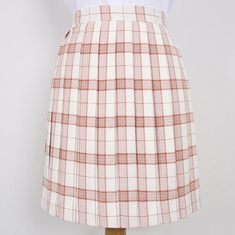 

School Girl High Waist A-line 2021 Short Skirt Jk Skirts Uniform Plaid Skirt Pink Black Japanese School Harajuku Dress Cloths