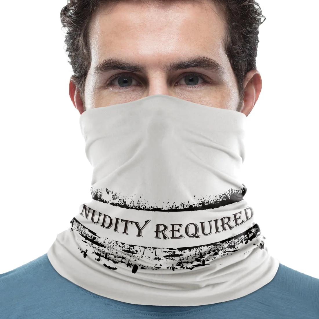 Ретро чистый белый художественный граффити Универсальный шарф для мужчин и