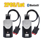 2 шт.лот отправка с чехлом obd2 сканер bluetooth vd 2017.R3 генератор ключей для delicht автомобиля грузовика профессиональные диагностические инструменты