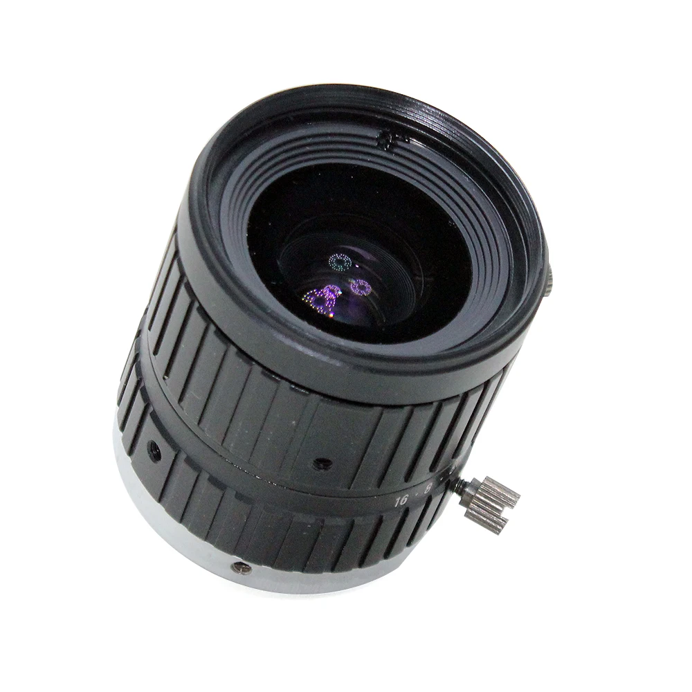 5MP 2/3 &quot16 мм C Mount Lens Professional Low Distortion F1.6 CCTV Industrial линзы машинного зрения для HD-камеры