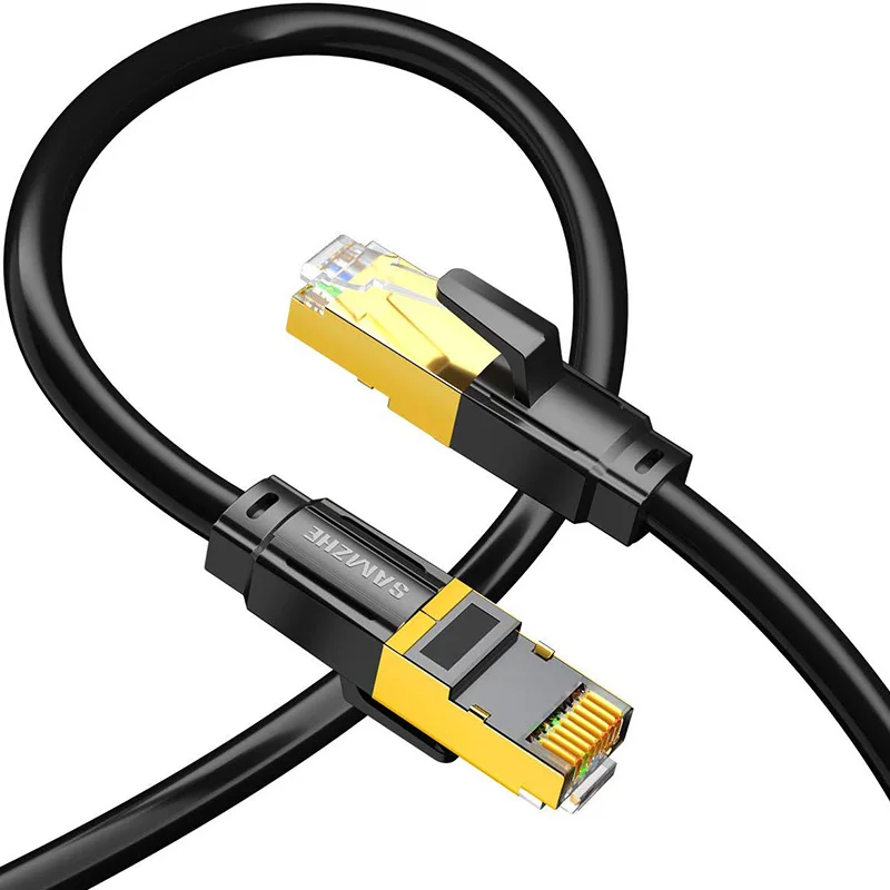 SAMZHE Cat8 SFTP Ethernet кабель патч Cat 8 UTP Lan 10 гбит/с 25 40 для компьютера RJ45 сетевой| |