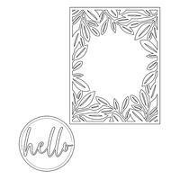 cutting dies word sentence hello frame to decorate for diy scrapbook photo album craft card 2021 new