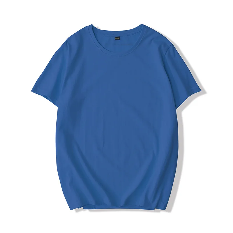 

Men's and women's cotton round collar short sleeve T-shirt