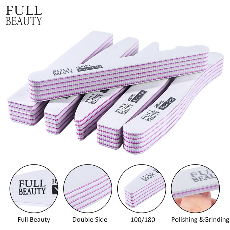 Пилка для маникюра и педикюра 5 шт. 100/180 | Красота здоровье