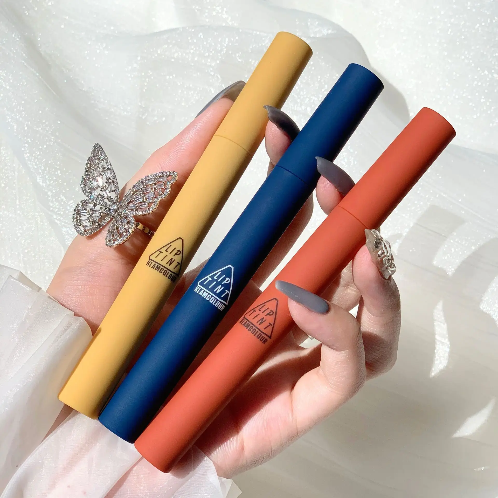 1 шт. бархатный матовый блеск для губ стойкий водонепроницаемый красный макияж