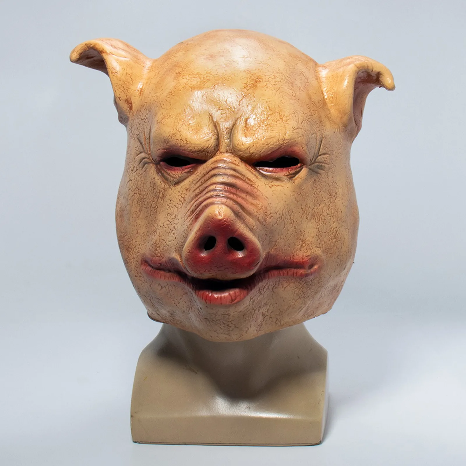 Halloween Scary Masks Novelty Pig Head Horror With Hair Caveira Cosplay Costume Realistic Latex Festival Supplies Mask | Дом и сад