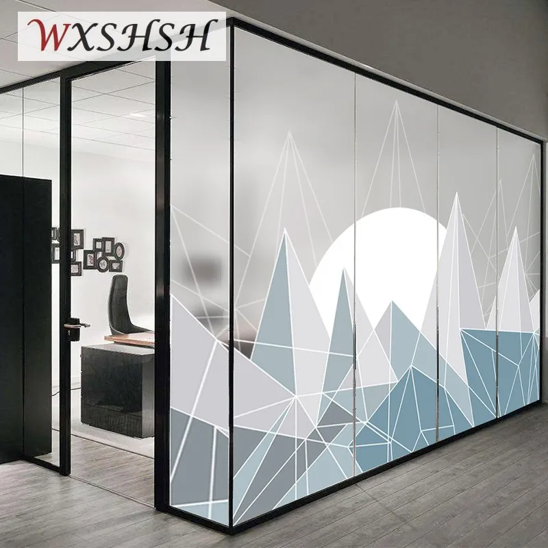 Электростатическая стеклянная пленка размера под заказ украшение для офисной