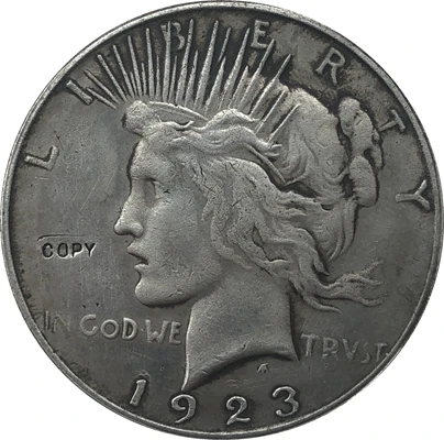 

1923-S Peace Dollar COIN COPY