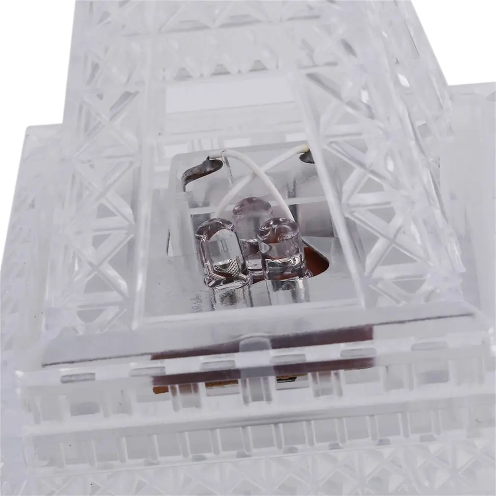 Супер яркий светодиодный ночной Светильник Эйфелева башня настольная лампа 7