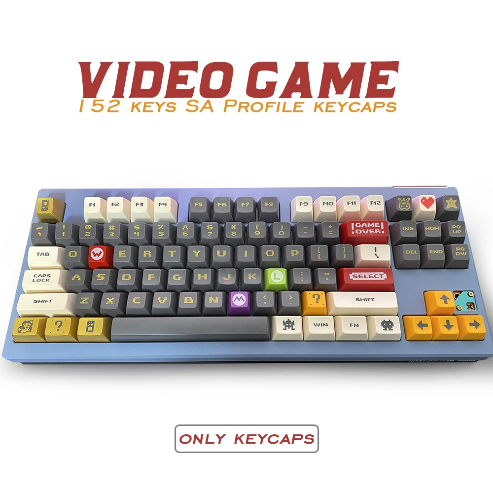 

152/110 Key SA Profile Ball Cap Key Cap Personalized Video Game Key Cap For Cherry MX Switch Mechanical Keyboard