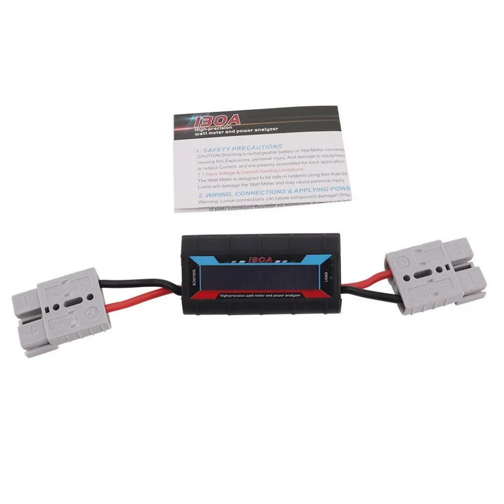 Цифровой анализатор мощности измеритель на 130 А ЖК-дисплей вилка в стиле Андерсон