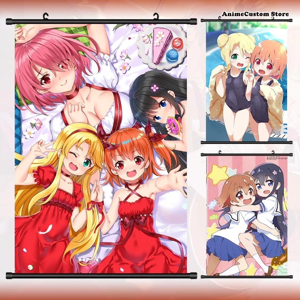 Аниме Watashi ni Tenshi ga Maiorita! Витка на стену в стиле фотографий украшение для дома -