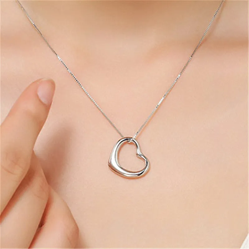 Модное ожерелье с подвеской в форме сердца для девушек ювелирные изделия