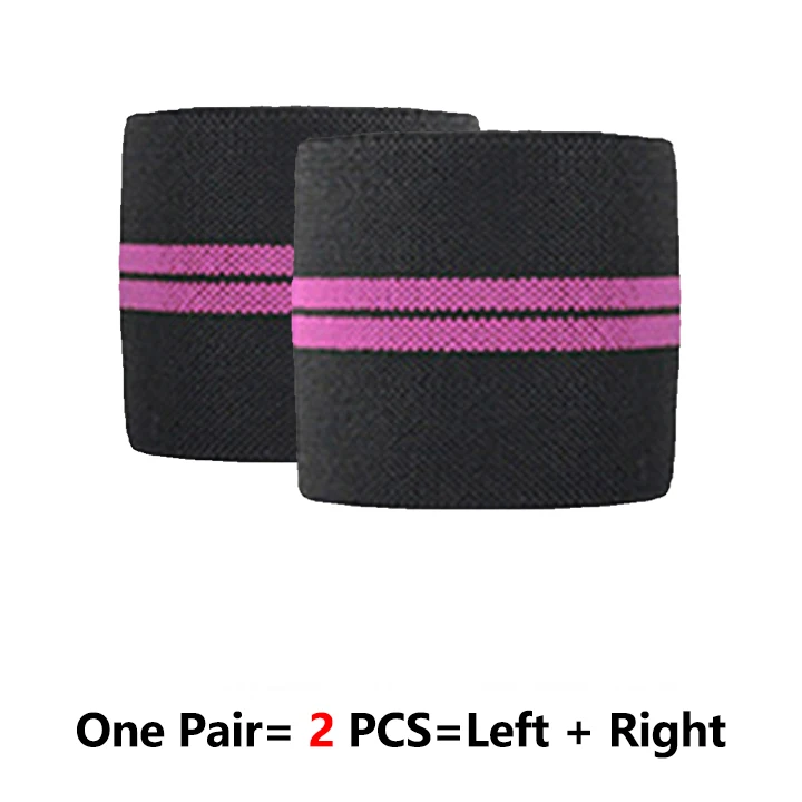 Pink Two Stripes ROEGADYN профессиональная Тяжелая атлетика 2 м эластичный наколенник фитнес наколенник поддерживающий фиксатор тяжелый вес приседания тренировочный наколенник - Цвет: Pink Two Stripes