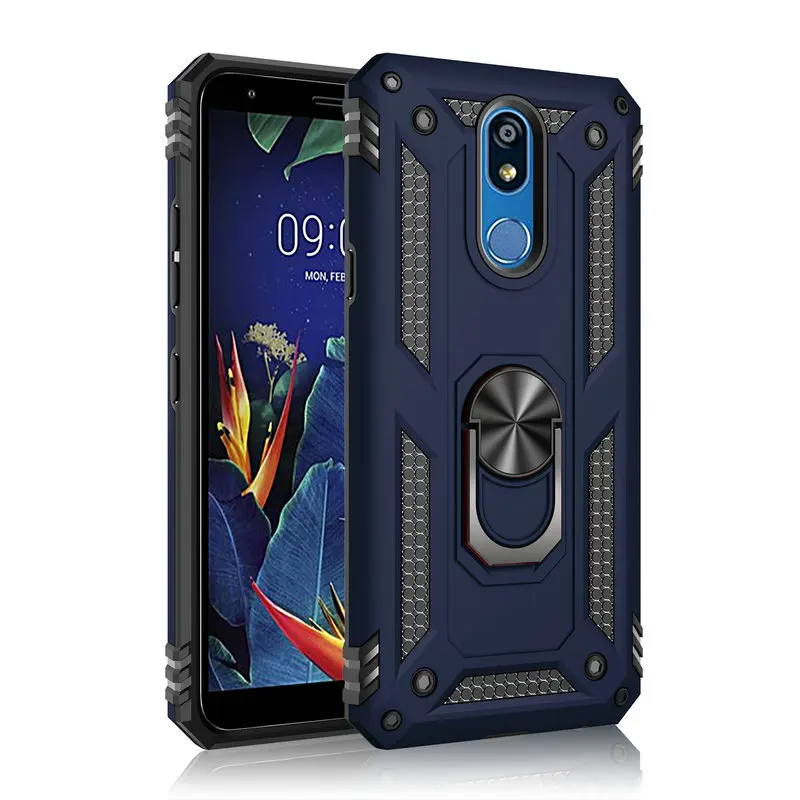 Роскошный чехол с металлическим кольцом для LG K40 X4 2019 LM X420EMW X420EW магнитный