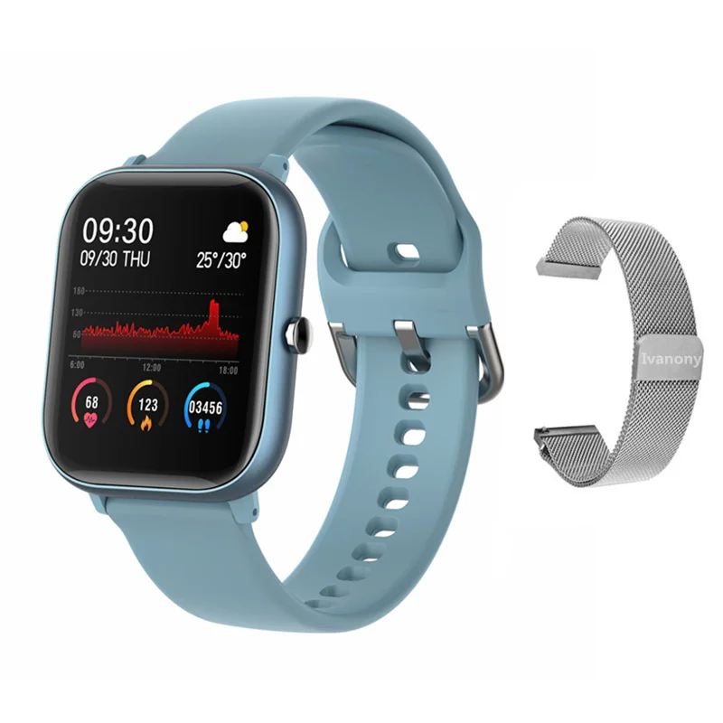 Смарт-часы в новом стиле часы Полный сенсорный экран для сердечного ритма