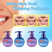jaysuing 220g fruit flavor toothpaste baking soda press stain removal toothpaste whitening teeth dental care