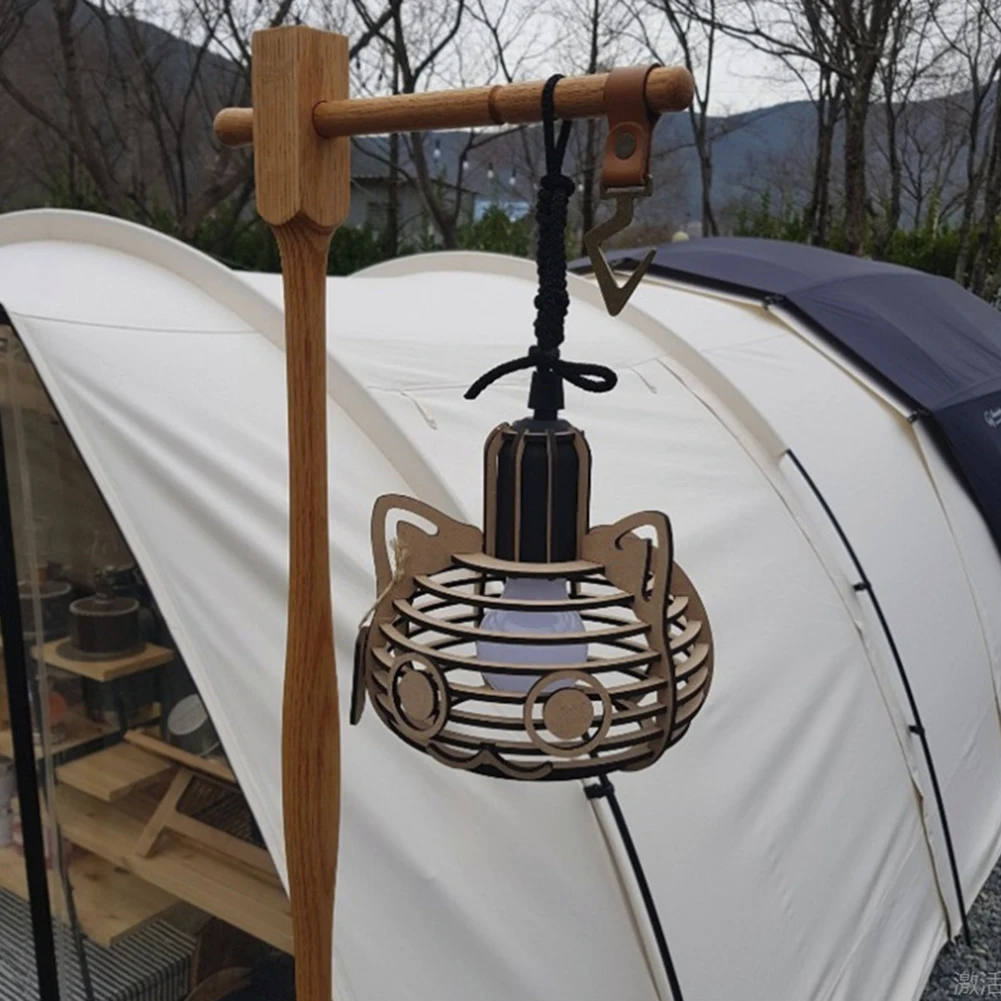 

4pcs Outdoor Camping PU Leather Hooks Kitchen Pot Pan Hanger Clothes Portable Hanging Hooks Hiking Supplies