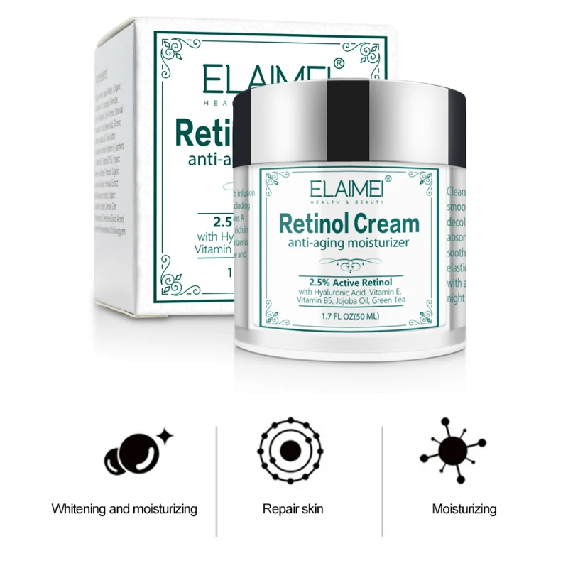 

ELAIMEI Instant Remove Wrinkles Retinol Face Cream Lifting Anti Aging Anti Eye Bags Moisturizer Facial Treatment Korean Care